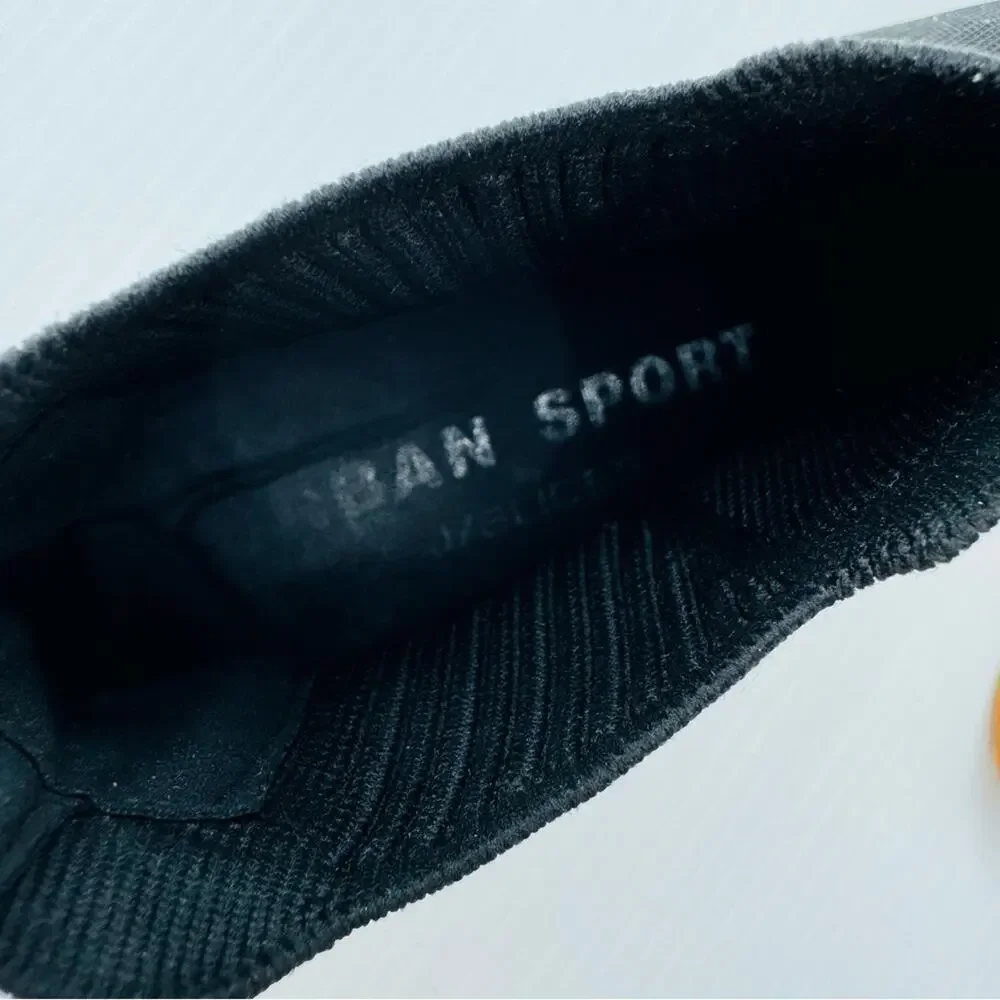 Urban Sport j/Slides pull on sneaker size: 7.5 black